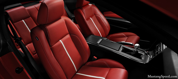 2010 Mustang Red Interior